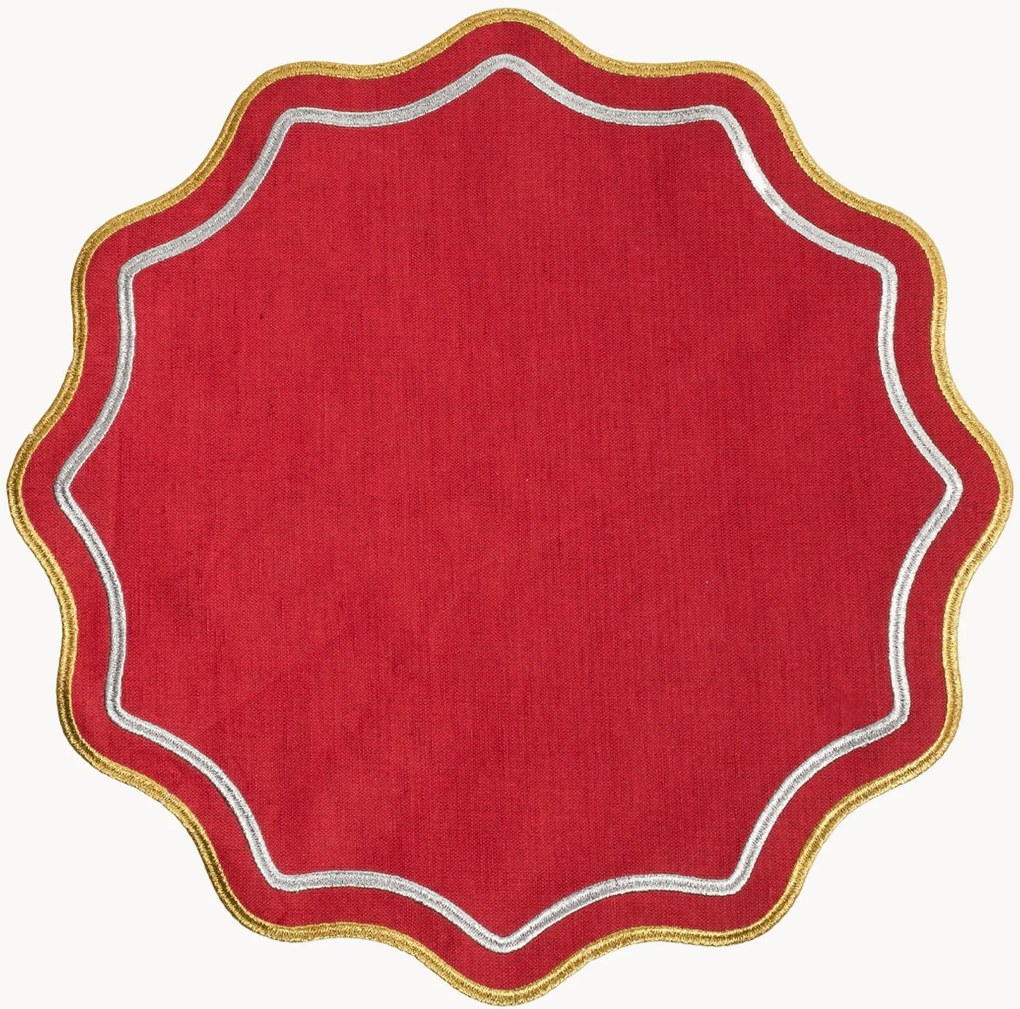 Ronde placemats Smerlo, 2-delig