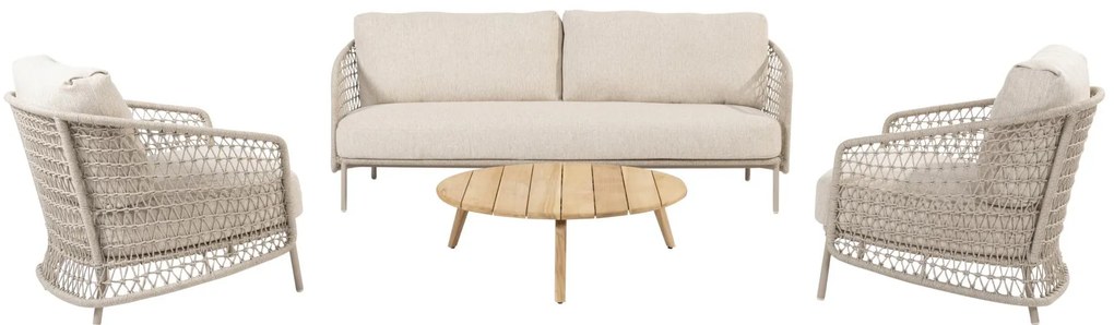 4 Seasons Outdoor Puccini loungeset Loungeset   beige weerbestendig
