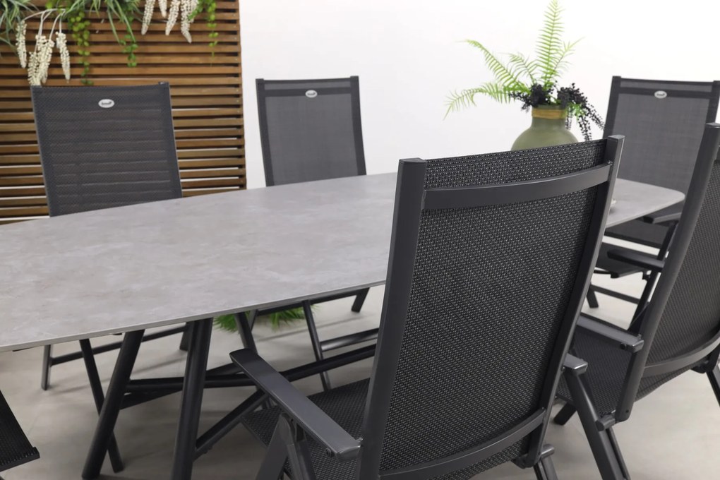 Hartman Napoli/Benevento 240x110 cm. - Deens ovale tuinset - verstelbaar OP=OP