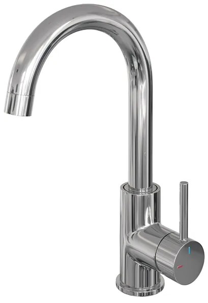 BRAUER Stripe Hoge Opbouw Wastafelmengkraan - draaibare ronde uitloop - model A - chroom 5-CE-003-R5