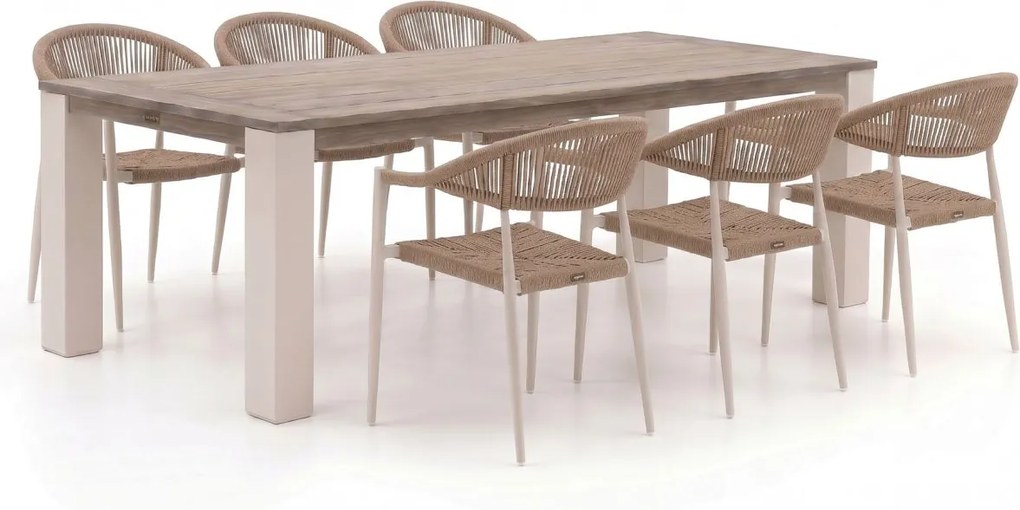 + 10% kassakorting | Diningset Manifesto  | 6 personen teakhout | Tuinset stapelbaar | 7-delig | Kees Smit Tuinmeubelen