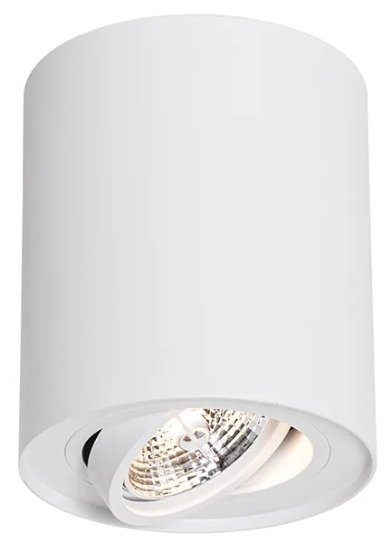 Moderne plafondSpot / Opbouwspot / Plafondspot wit draai- en kantelbaar AR70 - Rondoo Up Modern GU10 Binnenverlichting Lamp