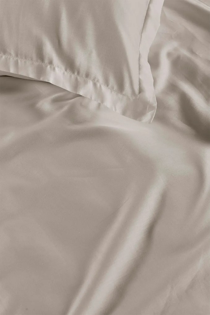 Ambiante Satin Dekbedovertrek Uni Sand – Bij Swiss Sense