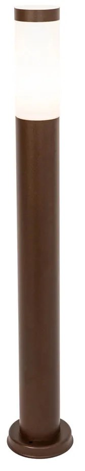 Buitenlamp paal roestbruin met opaal 80 cm IP44 - Rox