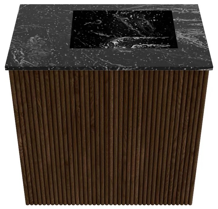 Mondiaz Joya DLux 40cm toiletmeubel walnut met wastafel faye rechts 1 kraangat lava