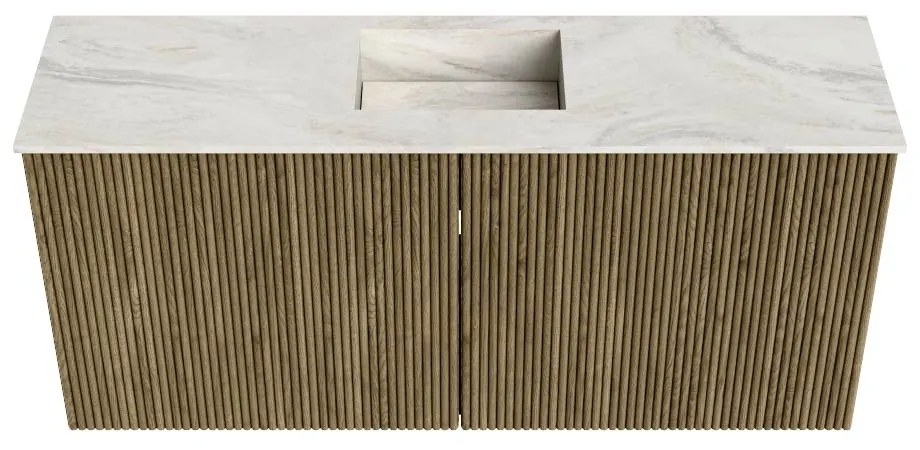 Mondiaz Joya DLux 90cm toiletmeubel dusk met wastafel faye midden zonder kraangat ostra