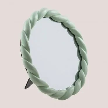 Ronde tafelspiegel Byster Groen – mint - Sklum