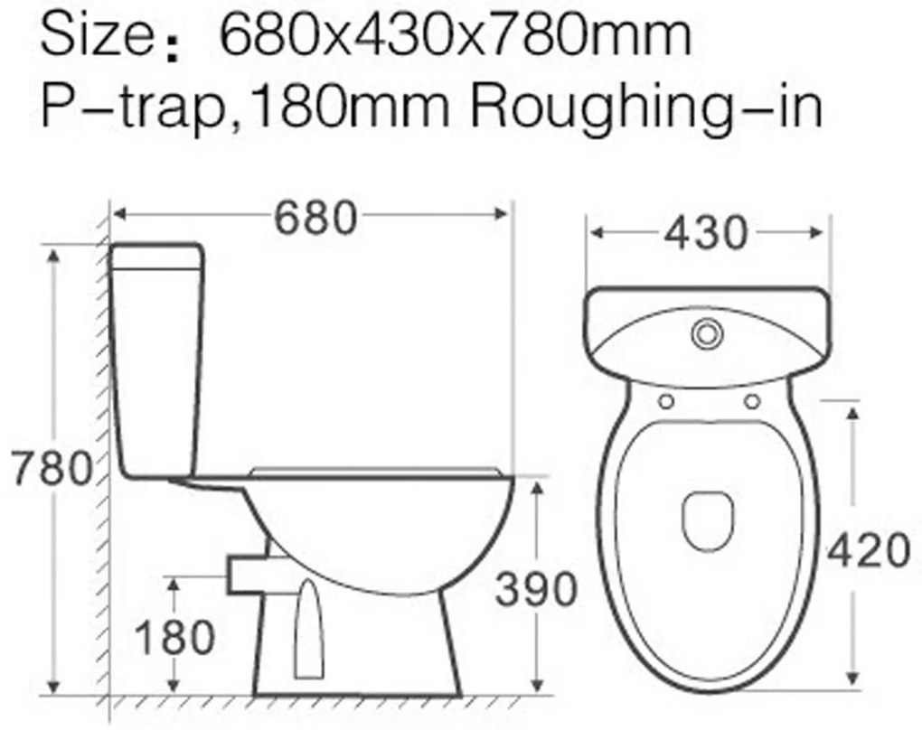 Eastbrook Type 55 toiletpot wit glans