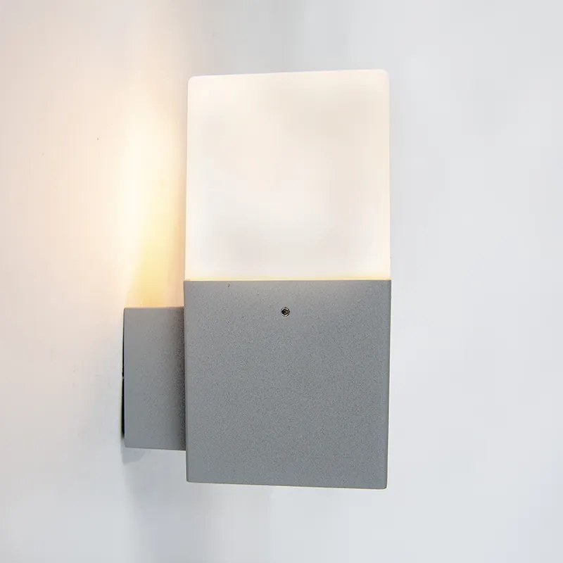 Denmark Moderne buitenwandlamp grijs IP44 Modern E27 IP44 Buitenverlichting