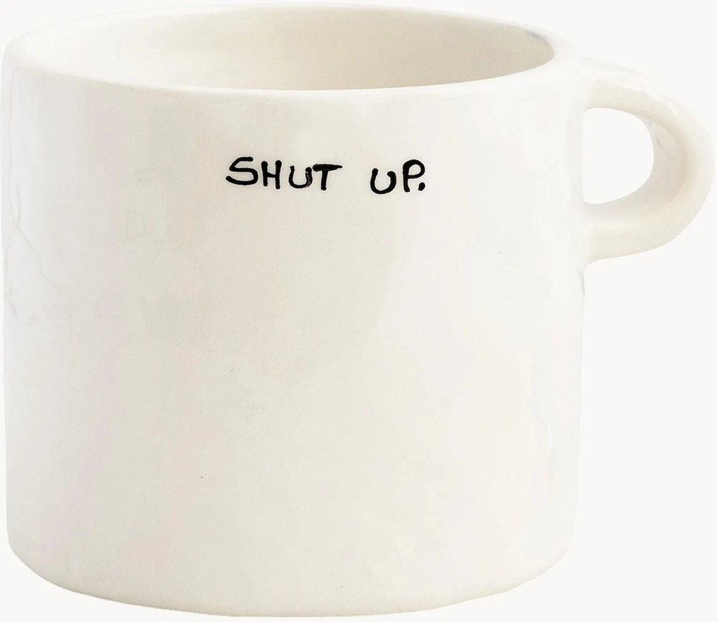 Handbeschilderde mok Shut Up