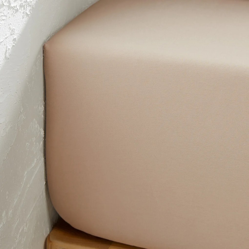 Hoeslaken van 118-draden gewassen katoensatijn, Victor uni