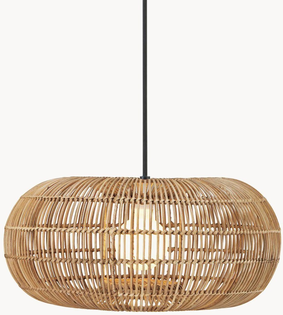 Handgemaakte hanglamp Zuri van rotan