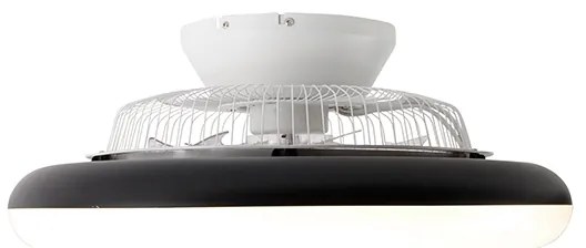 Plafondventilator zwart 55.5cm incl. LED dimbaar met afstandsbediening - Clima