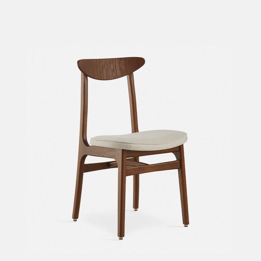 366 Concept | Eetkamerstoel Coco lengte 45 cm x diepte 52 cm x hoogte 82 cm crème, dark oak eetkamerstoelen stof stoelen | NADUVI outlet