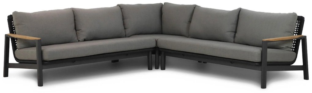 Hoek loungeset 6 personen Aluminium/Rope Grijs Coco Ralph/Pacific