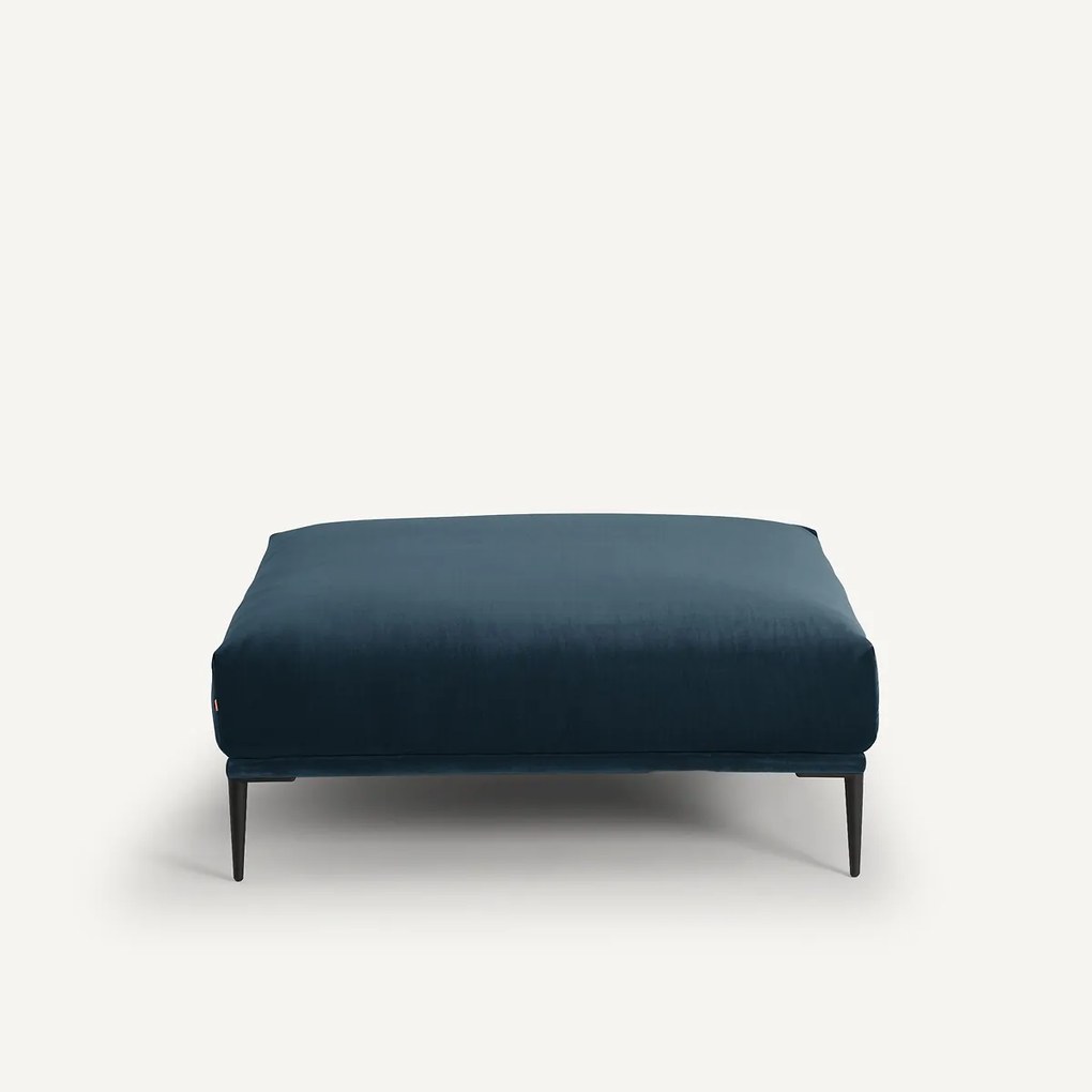 XL fluwelen poef, Oscar, ontwerp Emmanuel Gallina
