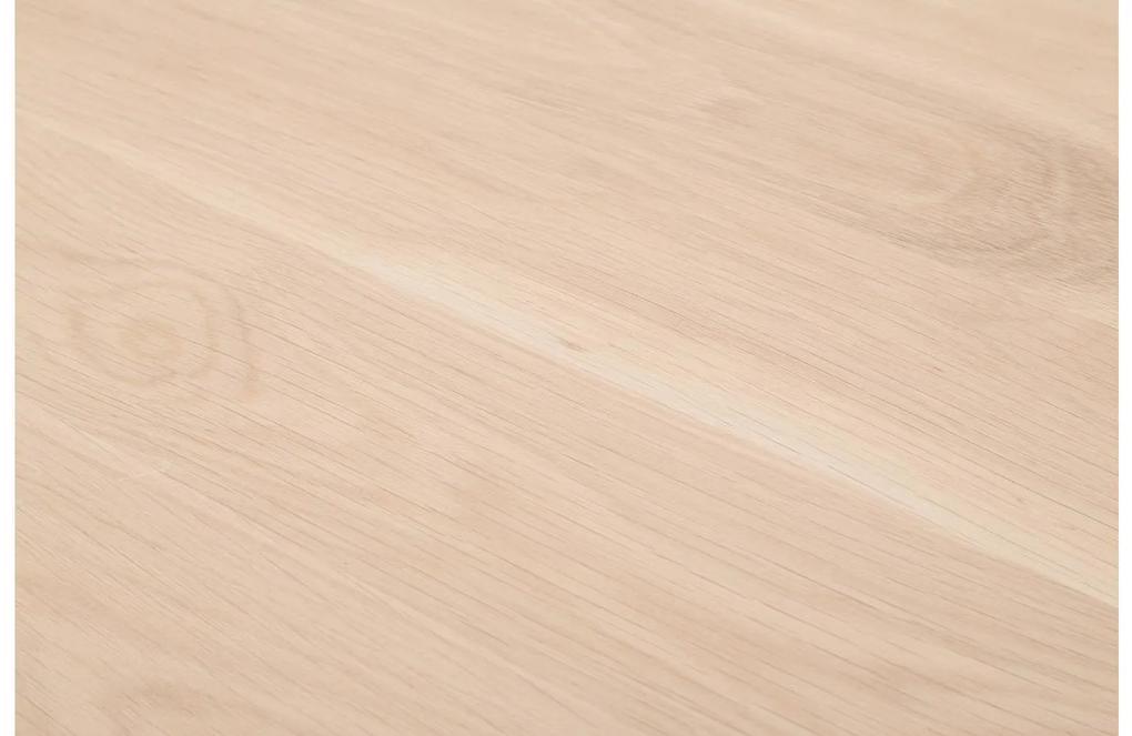 Goossens Hoektafel Luuk, hout eiken blank, modern design, 60 x 40 x 60 cm