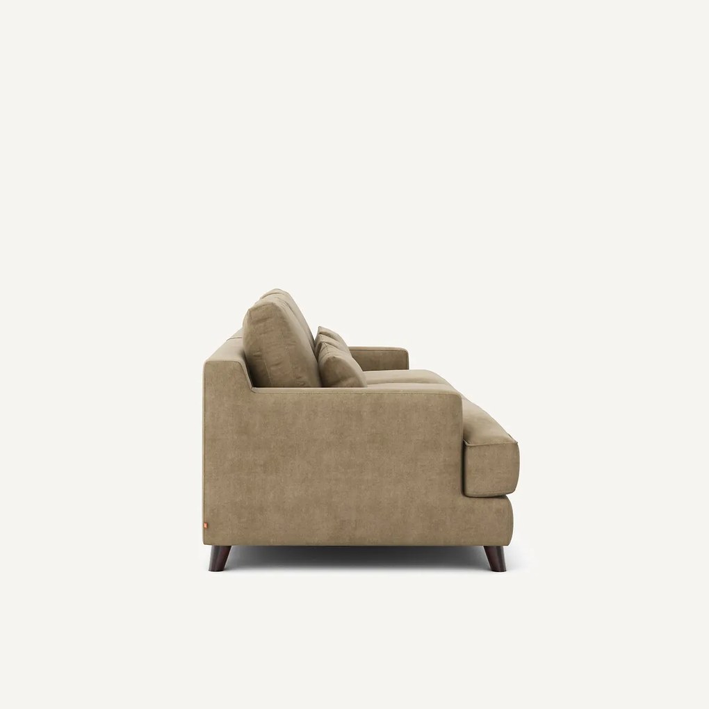 Bank 3- of 4-zits, van stonewashed fluweel, ALWINE