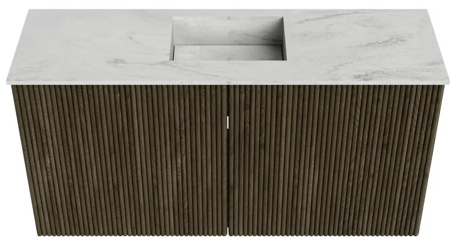 Mondiaz Joya DLux 80cm toiletmeubel shadow met wastafel faye midden zonder kraangat opalo