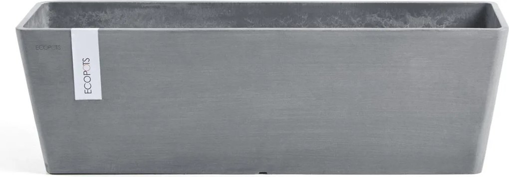 Ecopots bloempot Bruges 65 - Rechthoekig - Blue Grey - 65cm x 20,8cm x H20cm