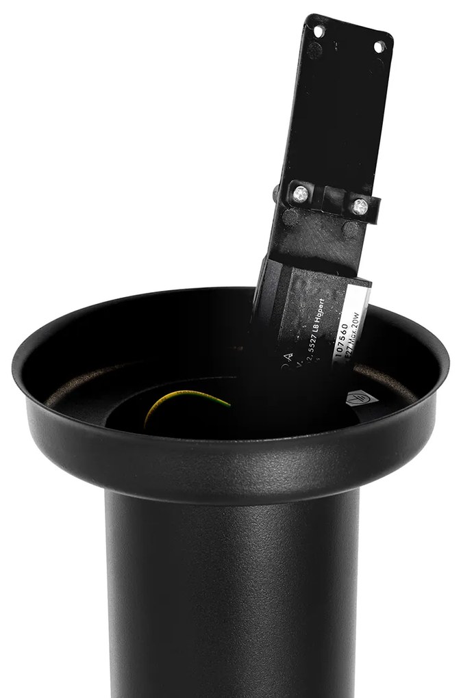 Moderne buitenlamp paal zwart 110 cm IP44 - Rox