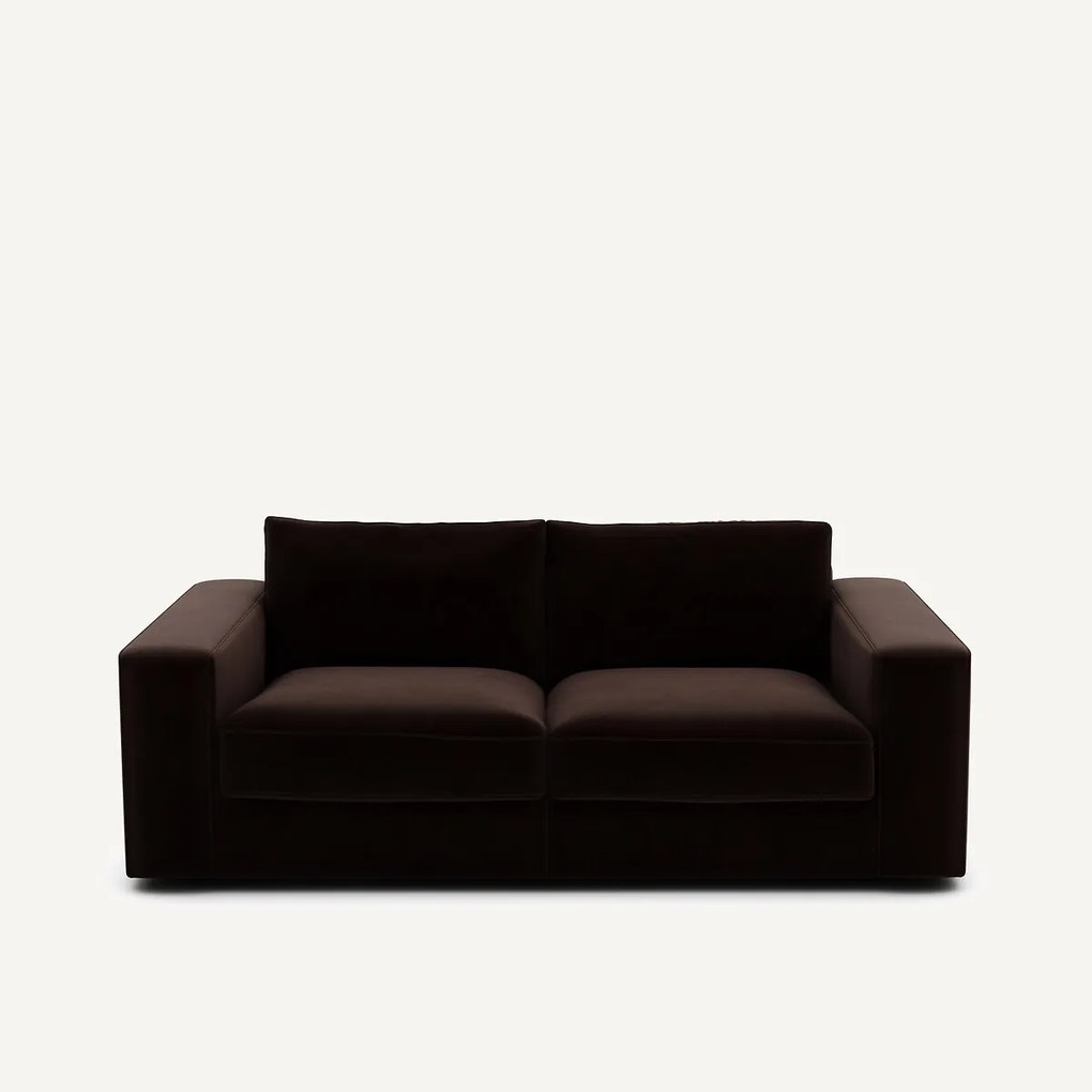 Compacte bank 3-zit in fluweel, Skander