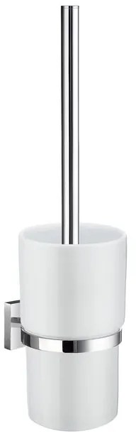 Smedbo House Toiletborstelhouder - open - wandmodel - chroom/porselein RK333P