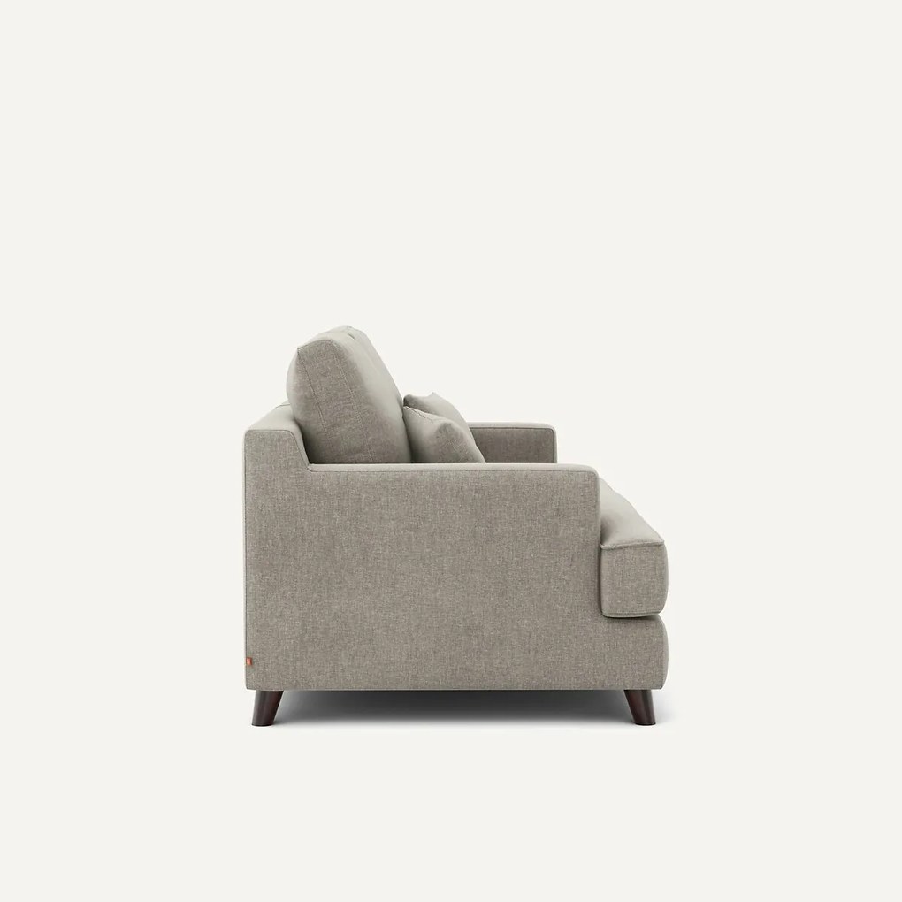 2-zits compacte bank in chenille fluweel, Alwine