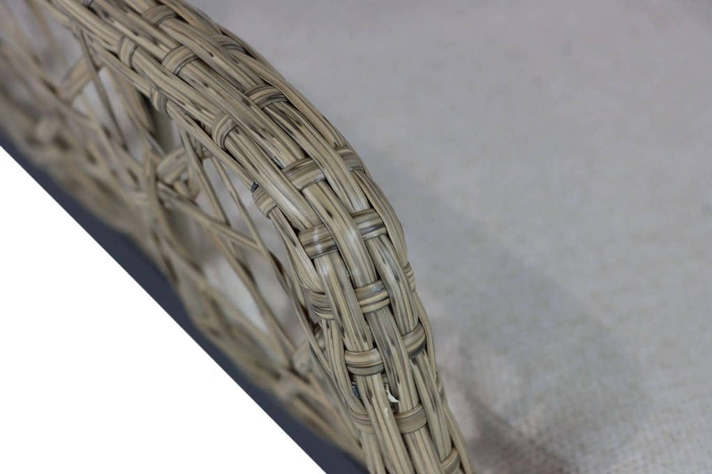 Coco Corso Strandstoel Aluminium/wicker Taupe