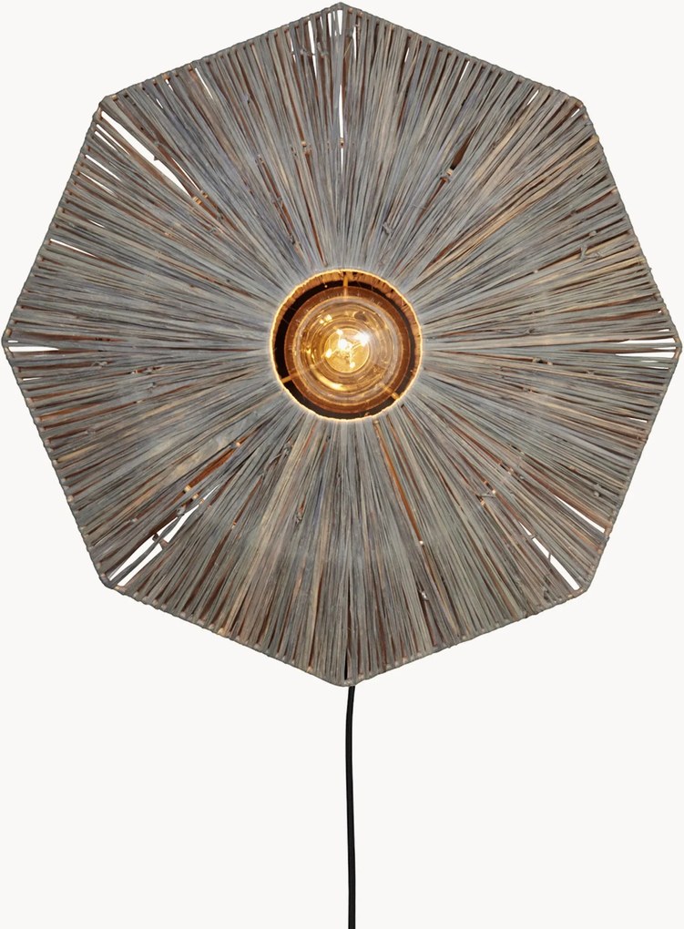 Wandlamp Panama van raffia