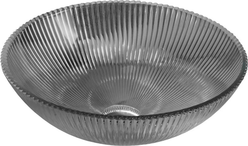 Mexen Zuri glazen opbouw waskom 39 x 39 cm, zwart - 24193970