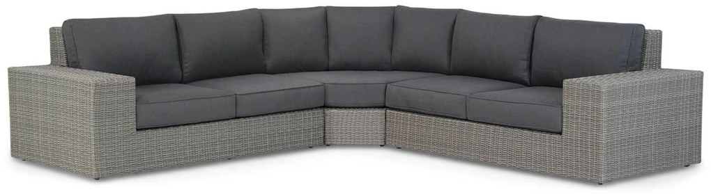 Hoek loungeset 5 personen Wicker Grijs Garden Collections Oxford