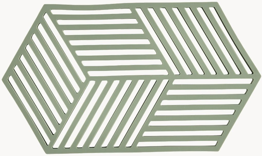 Grote siliconen onderzetters Hexagon, 2-delig
