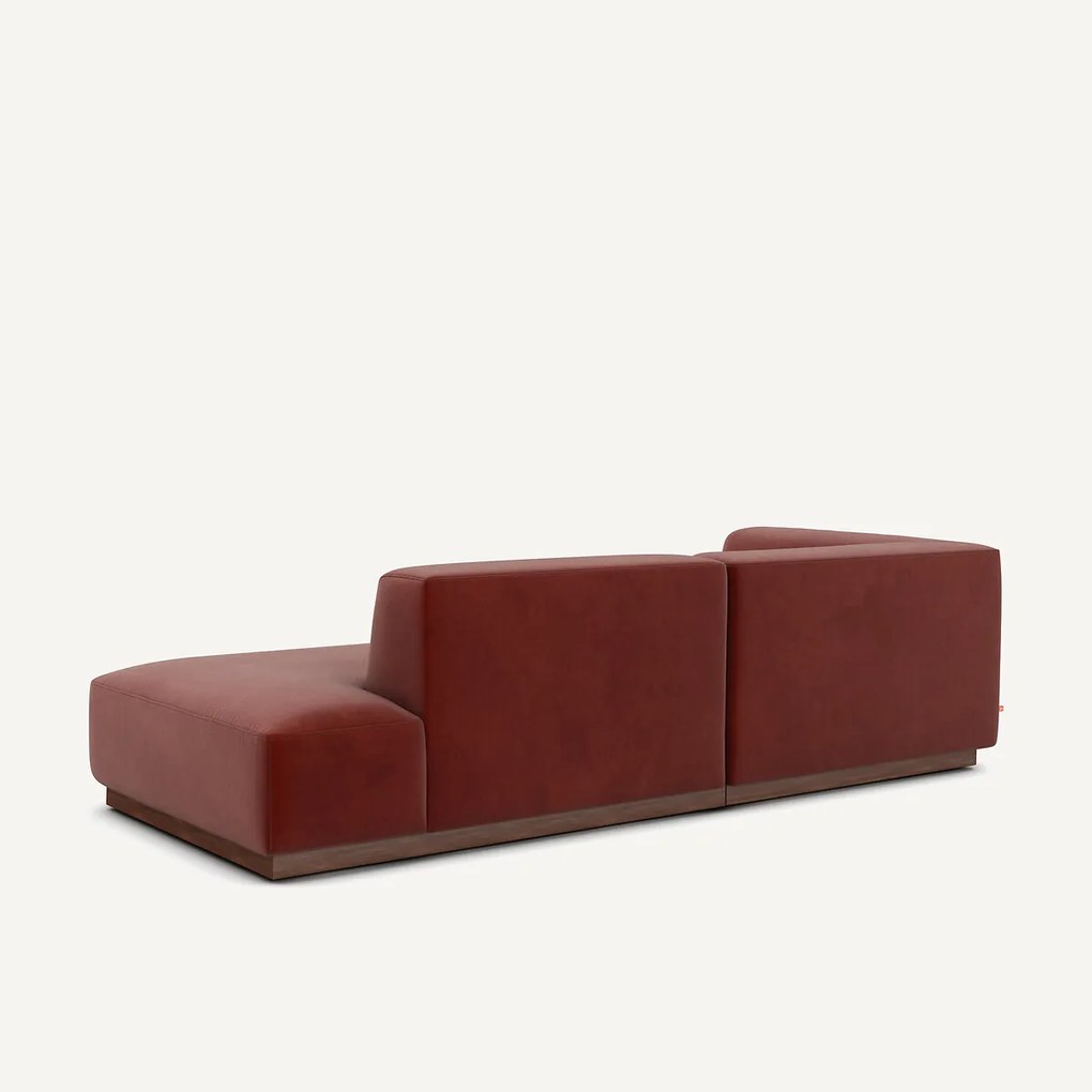 Linkse hoekbank in fluweel, Jacopo