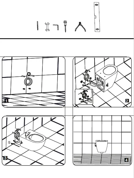 SaniGoods Acora toilet met bidet sproeier warm en koud water