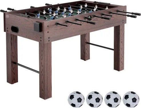VEVOR Tafelvoetbaltafel, 55 inch standaard tafelvoetbaltafel, volledige grootte indoor voetbaltafel, tafelvoetbaltafelset, inclusief 4 ballen en 2 bekerhouders