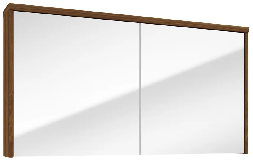 Fontana Basic spiegelkast 117cm met 2 deuren walnoot