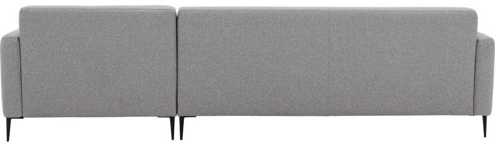 Goossens  Key West lichtgrijs, stof, 3-zits, modern design