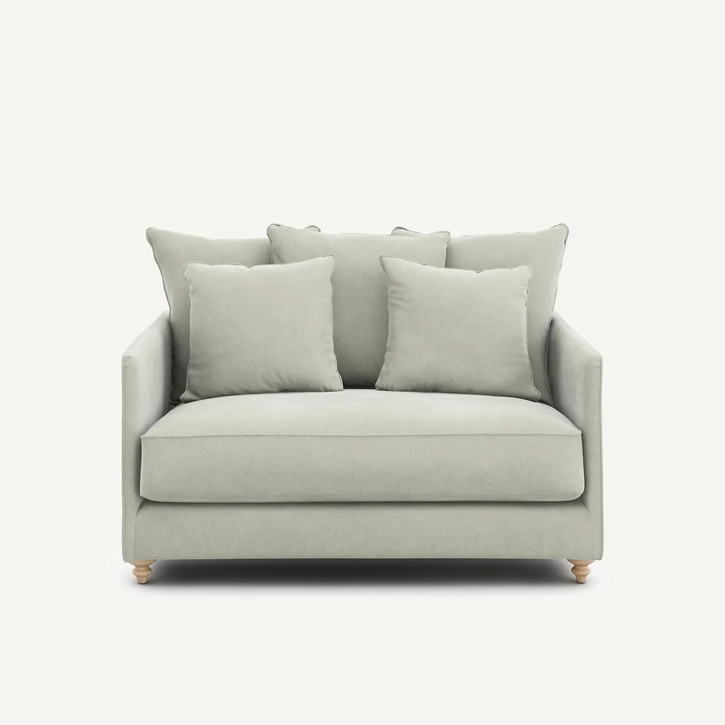 2-zits slaapbank in stonewashed fluweel, Lazare