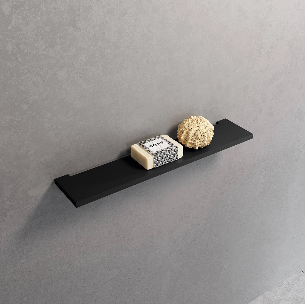 Novellini Frame Planchet 30x9,7x1,2 cm Mat Zwart