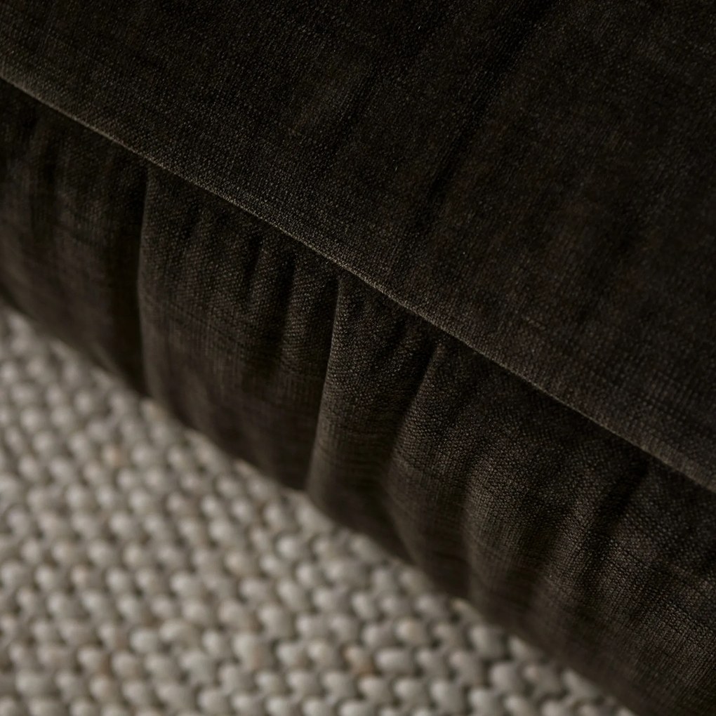 Bruine Hoekbank Met Chaise Longue Rechts