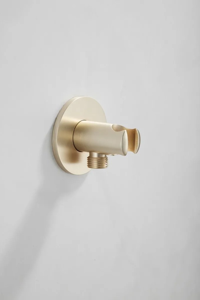 Saniclear Plus inbouw regendouche met inbouw douchekop 30x30cm geborsteld messing - mat goud