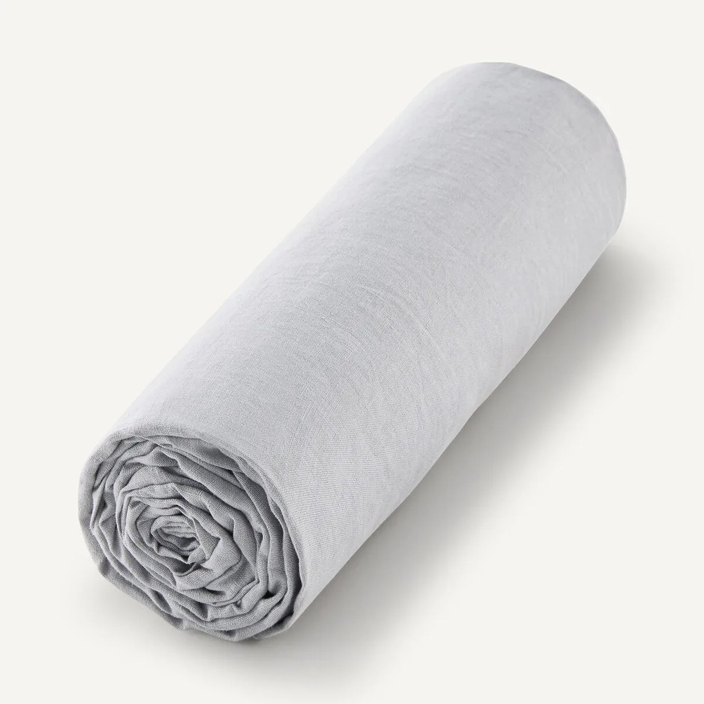 Hoeslaken in gewassen linnen, Elina voor dikke matras