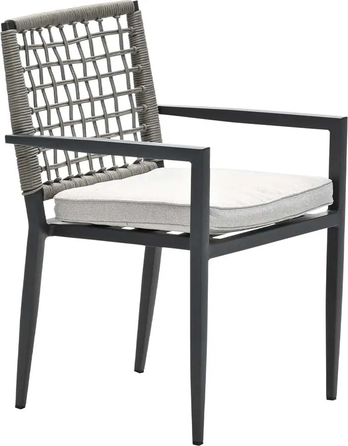 Garden Impressions Burela tuinstoel taupe - 4 stuks