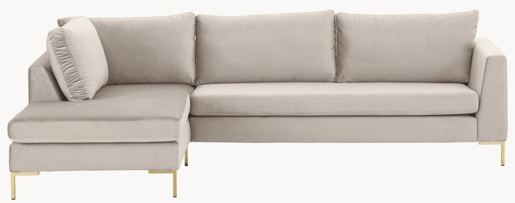 Fluwelen hoekbank Luna