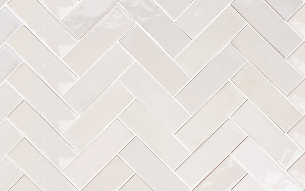 Wandtegel wit Sartoria Tbrick 16x5cm seashell glans gerectificeerd