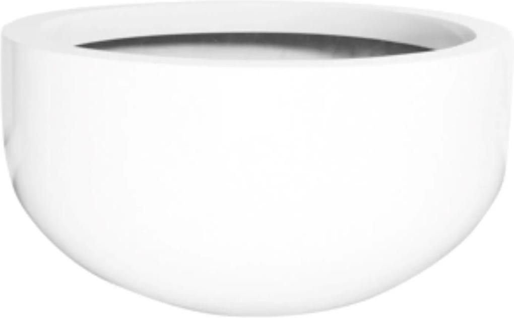 Bloempot City bowl l essential 68x128 cm glossy white rond