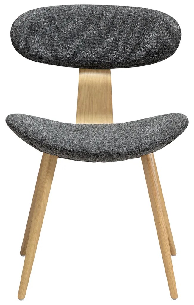 Dan-Form Buckle Eetkamerstoel Scandinavisch Design Grijs Eiken