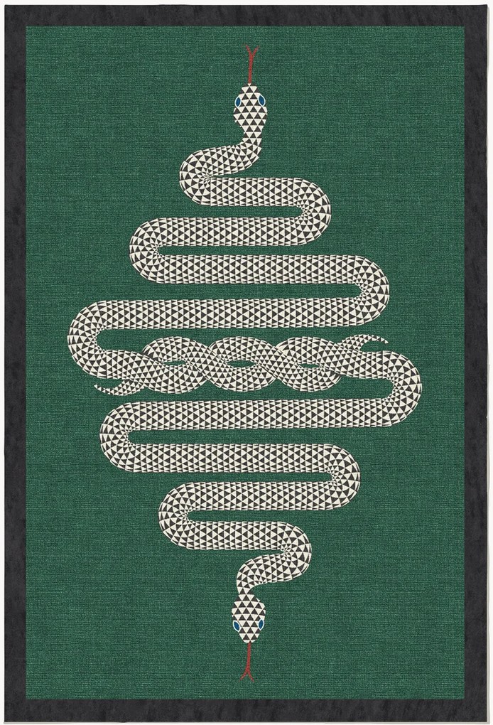 Wasbaar laagpolig vloerkleed Venom van Jonathan Adler