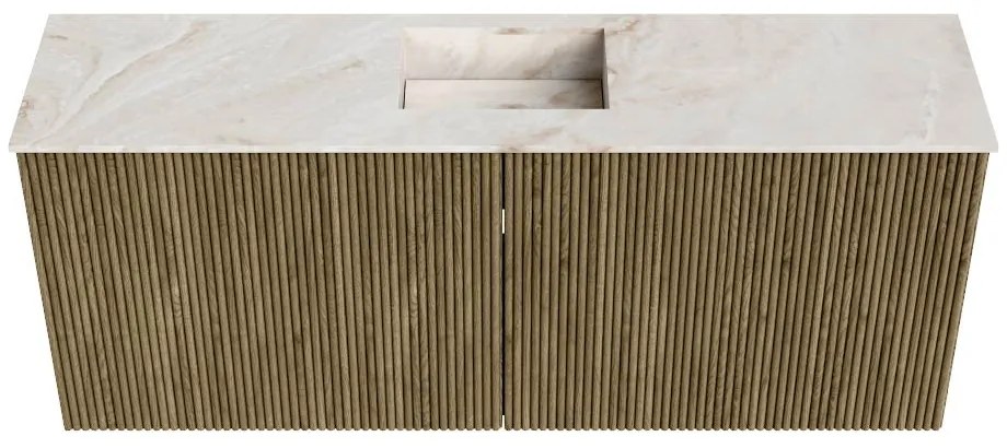 Mondiaz Joya DLux 100cm toiletmeubel dusk met wastafel faye midden zonder kraangat frappe